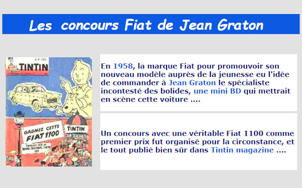 Les concours Fiat de Jean Graton Fiat01