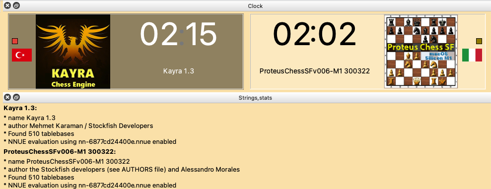 Proteus Chess SF - developing my Stockfish 14.1 derivative. Pro-kay