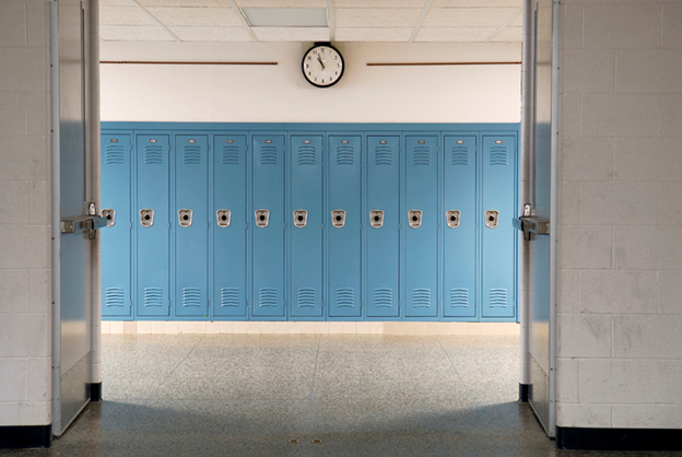 Училищните коридори.  School-hallway