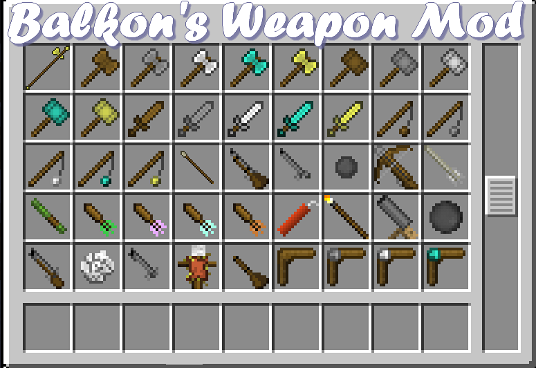 Modpack 1.6.4 - Life in the Woods Basic version Minecraft-mod-arme-balkons-weapon-mod