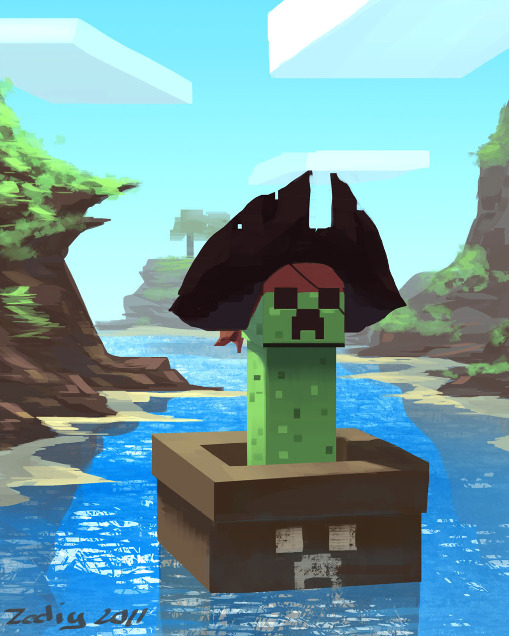 SOCRAFT : LES CREEPERS Creeper-pirate