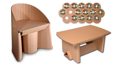 Comment choisir ou fabriquer ses meubles en CARTON? Mobilier_recyclable