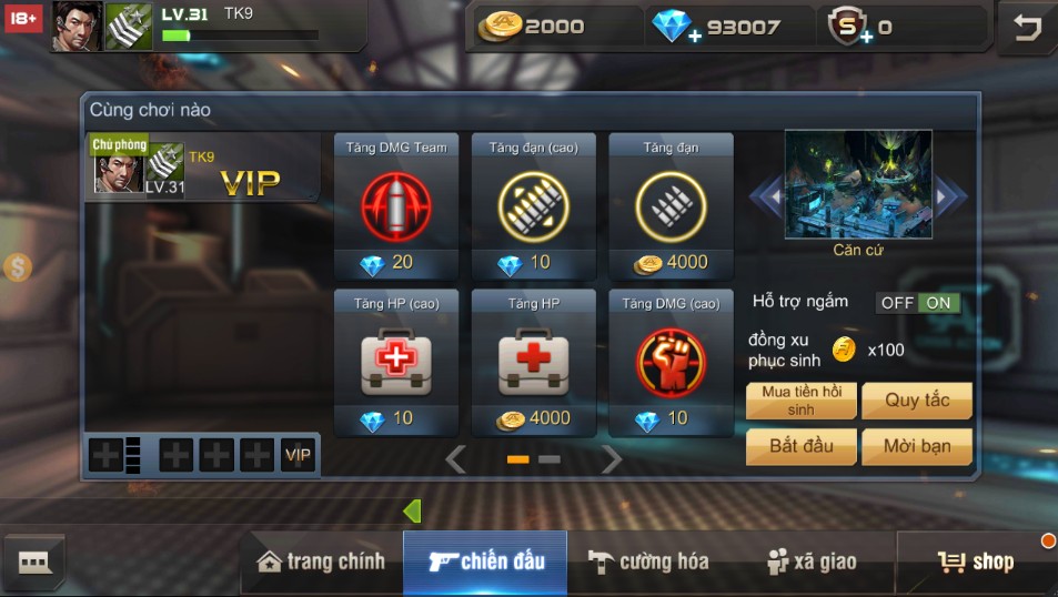 Hướng dẫn chế độ Clan War (PVE) Cw2