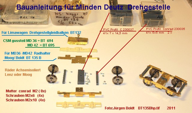 Für meine MOB Anlage - Neue Drehgestelle BT135Bhp