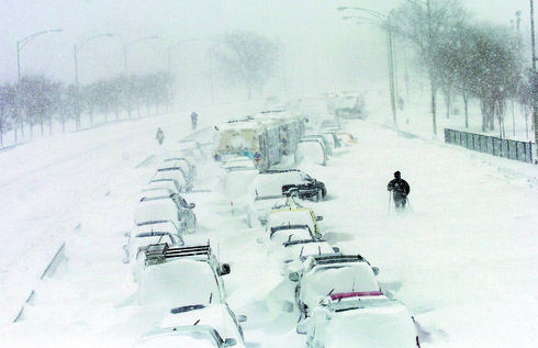 Raccolta di fotografie di neve e nevicate Chicago-third-biggest-snowstorm-2-feb-2011