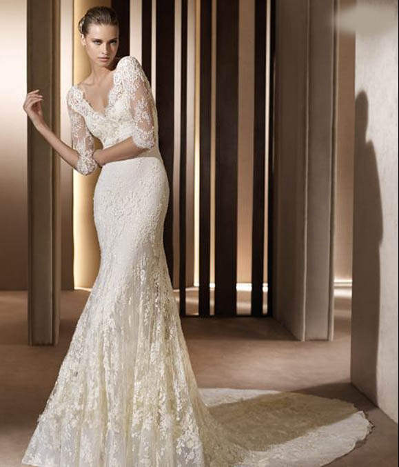 العروس تصبح ملكة الحفل فى ليلة زفافها ModestWeddingDress