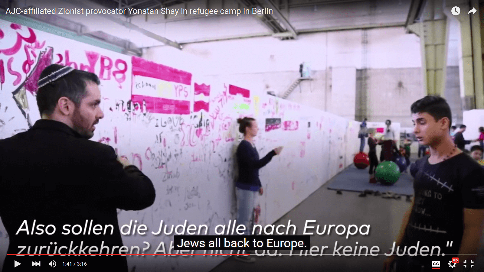 American Jewish Committee agent tries to dig up anti-Semitic dirt in a German refugee housing block - See more at: http://mondoweiss.net/2016/01/american-jewish-committee-agent-tries-to-dig-up-anti-semitic-dirt-in-a-german-refugee-housing-block/#sthash.Hk Yonatan-Shay-puts-words-in-a-refugees-mouth