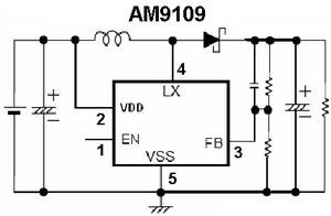  DC / DC ic circut  Am9109_115