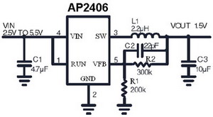  DC / DC ic circut  Ap2406_526