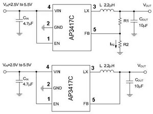  DC / DC ic circut  Ap3417c_133