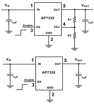  DC / DC ic circut  Ap7335_155