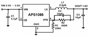  DC / DC ic circut  Aps1086_147