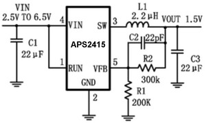  DC / DC ic circut  Aps2415_116