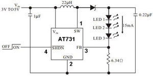  DC / DC ic circut  At731_284