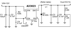  DC / DC ic circut  Ax3023_193