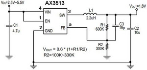  DC / DC ic circut  Ax3513_110