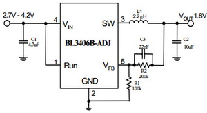  DC / DC ic circut  Bl3406b_198