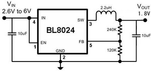  DC / DC ic circut  Bl8024_759