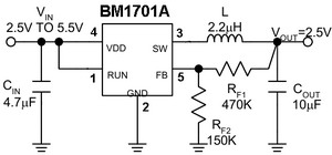  DC / DC ic circut  Bm1701a_180