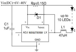  DC / DC ic circut  Is31lt3350_169