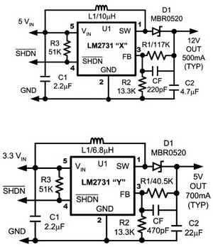  DC / DC ic circut  Lm2731_178