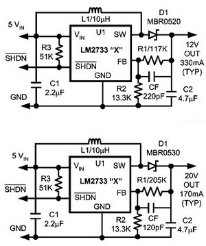  DC / DC ic circut  Lm2733_770