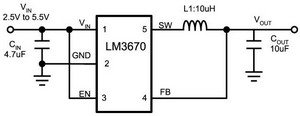  DC / DC ic circut  Lm3670_200