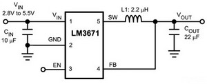  DC / DC ic circut  Lm3671_415