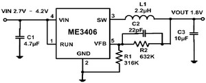  DC / DC ic circut  Me3406_166