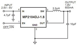  DC / DC ic circut  Mp2104_376