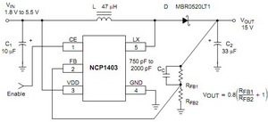  DC / DC ic circut  Ncp1403_114