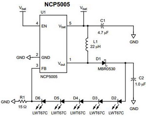  DC / DC ic circut  Ncp5005_209