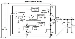  DC / DC ic circut  S-8550_s-8551_699