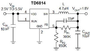  DC / DC ic circut  Td6814_120