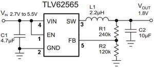  DC / DC ic circut  Tlv62565_129