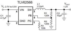  DC / DC ic circut  Tlv62566_261