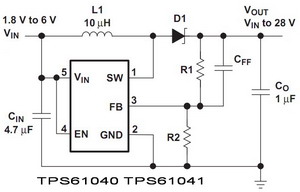  DC / DC ic circut  Tps61040_tps61041_112