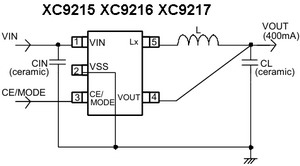  DC / DC ic circut  Xc9215_xc9216_xc9217_118