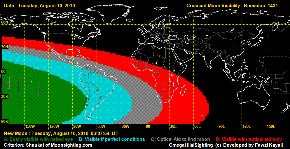 10 Agustos Gecesinde Hilal Görünmesi 1431rmd_8-10-2010