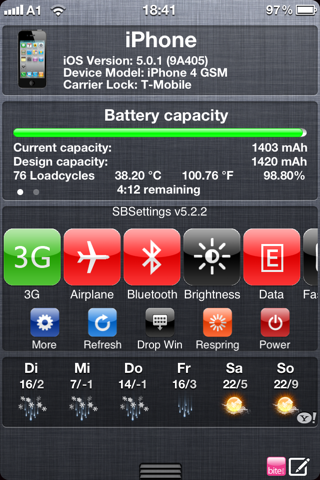 DashBoard X Best Widgets Collection Batteryinfoweeapp1