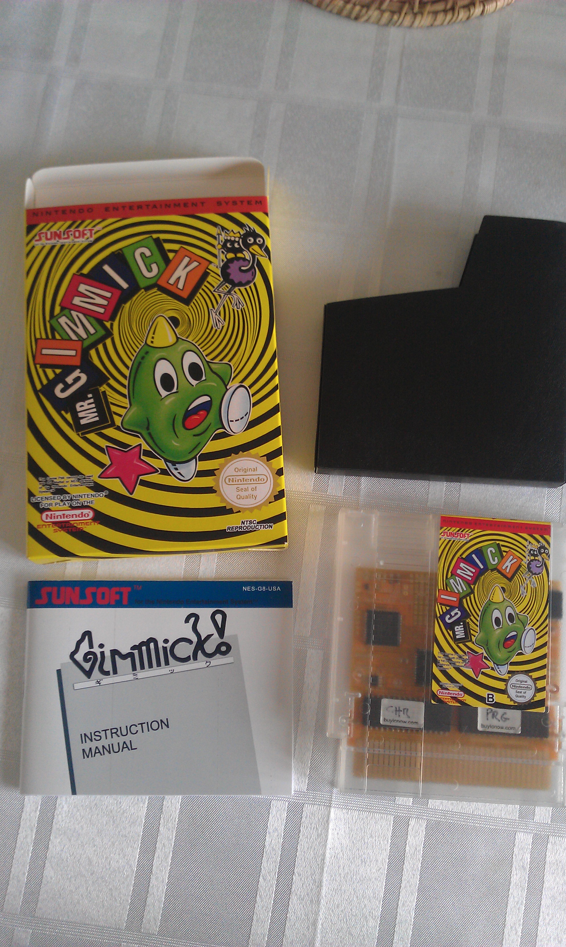 [VDS] cartmods Gimmick NES, ROB famicom, tapis Famicom Mrgimmick01