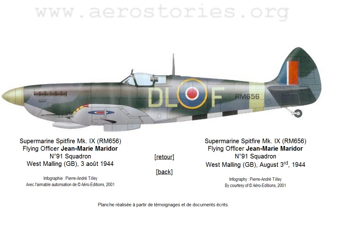 Supermarine Spitfire Mk. XIV de Jean MARIDOR 1944 Spitfire-maridor-1944-1