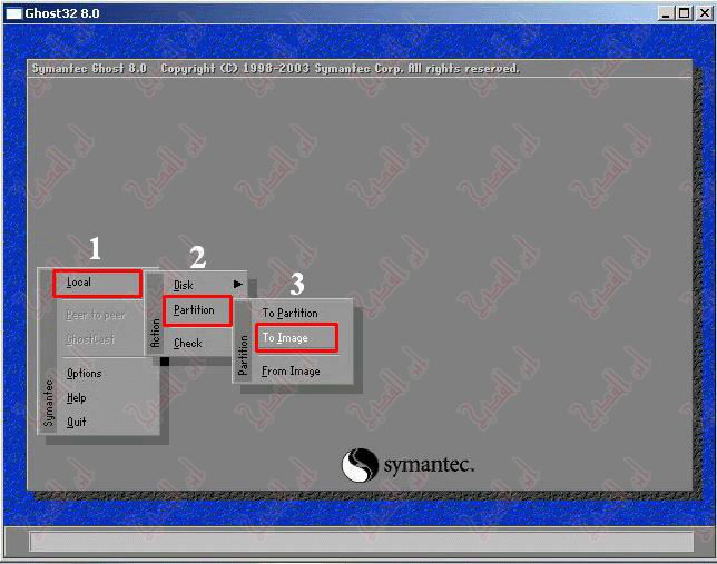  شرح بالصور عمل Ghost إلى بارتشن على CD Ghost2