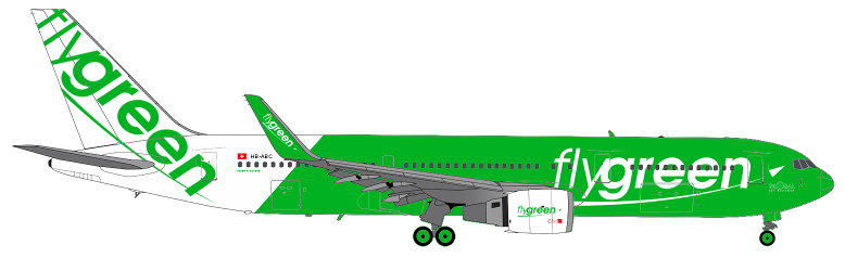 C-Air Group - Livrée 767w-N765GR_flygreen