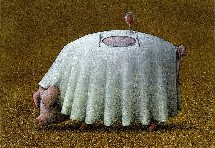 Ilustraciones de Pawel Kuczynski sobre el irónico mundo en el que vivimos 1004628_654271301268119_2065714216_n