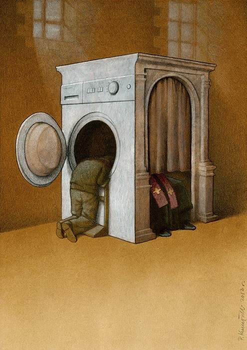 Ilustraciones de Pawel Kuczynski sobre el irónico mundo en el que vivimos 1383647_717098591652056_1075197422_n