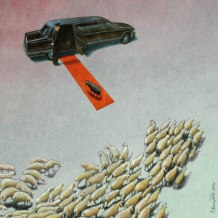 Ilustraciones de Pawel Kuczynski sobre el irónico mundo en el que vivimos 1965014_918666408161939_8937316277826266229_n