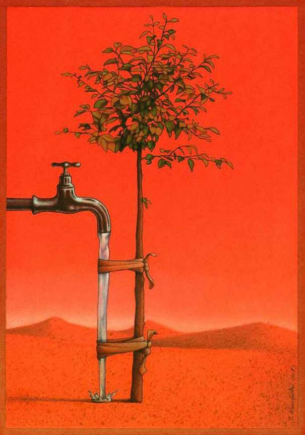 Ilustraciones de Pawel Kuczynski sobre el irónico mundo en el que vivimos Satirical-art-pawel-kuczynski-24