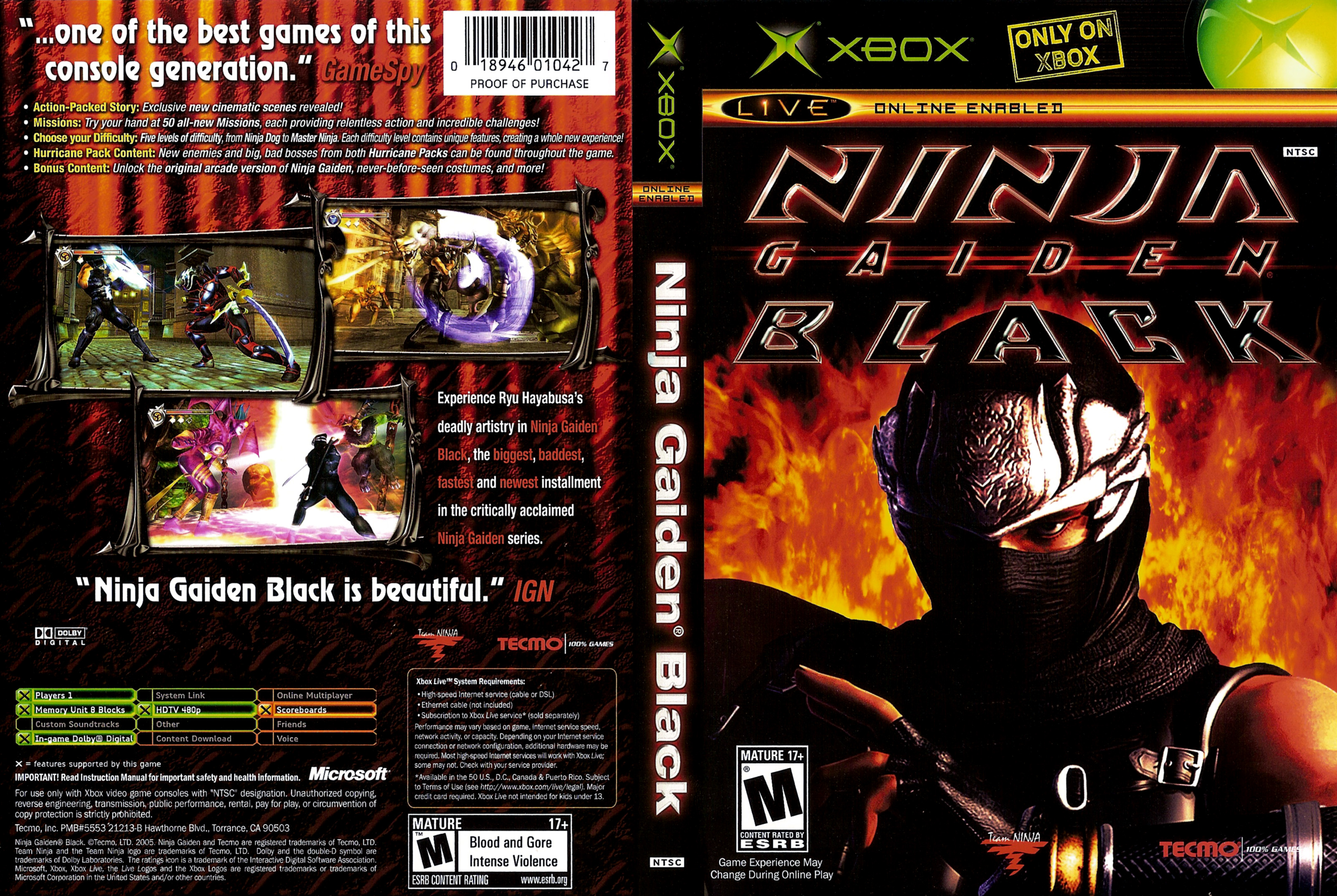 Tus videojuegos favoritos.  Ninja_Gaiden_Black_ntsc