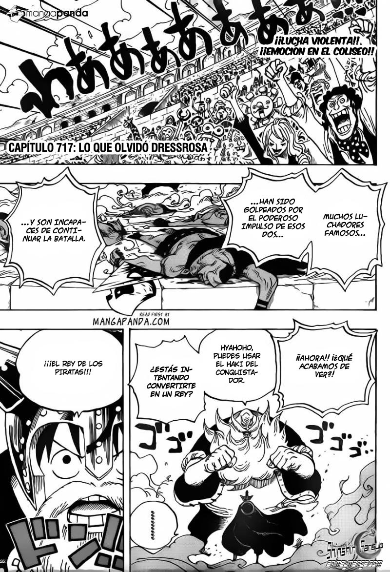 One Piece manga 719: Lo que olvidó Dressrosa 02